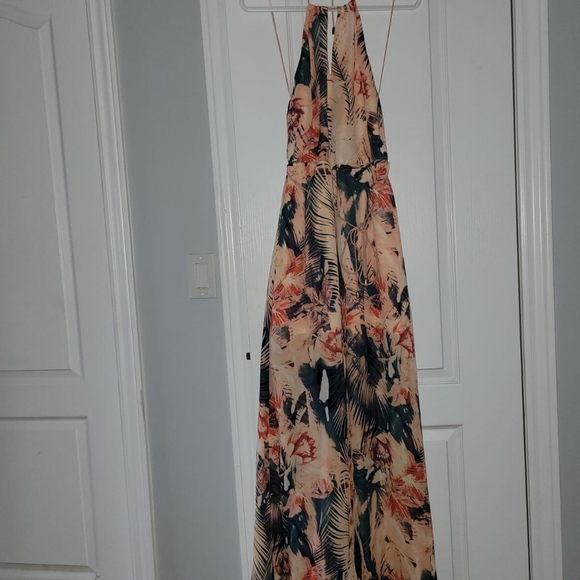 Guess Halter Dress Floral Multi Sz M - Picture 2 of 10